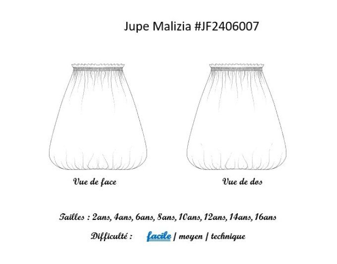 #JF2406007 Patron jupe Malizia